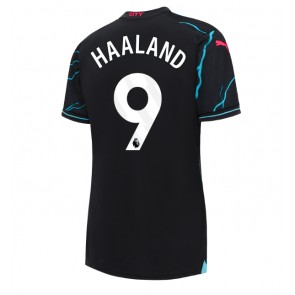 Manchester City Erling Haaland #9 Tredje trøje Dame 2023-24 Kort ærmer
